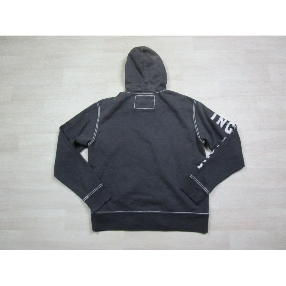 True Religion Men's Big T Hoodie 3XL Full Zip Vintage Y2K 